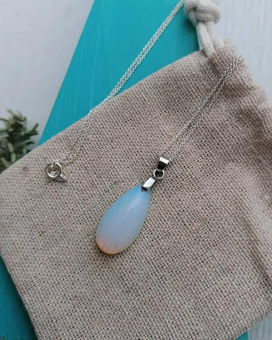 Opalite Teardrop Necklace