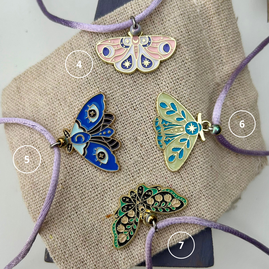 Moth Magic x Enamel Necklace