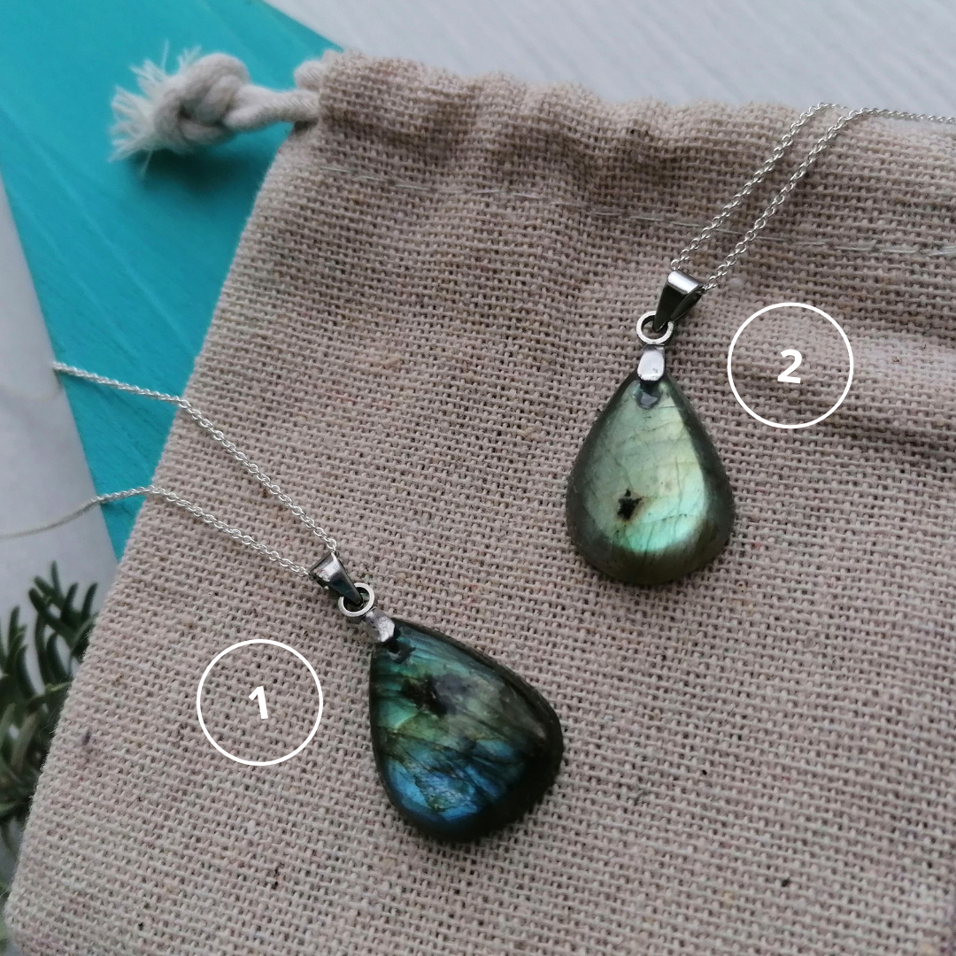 Labradorite x Teardrop Necklace