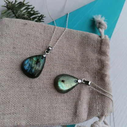 Labradorite x Teardrop Necklace