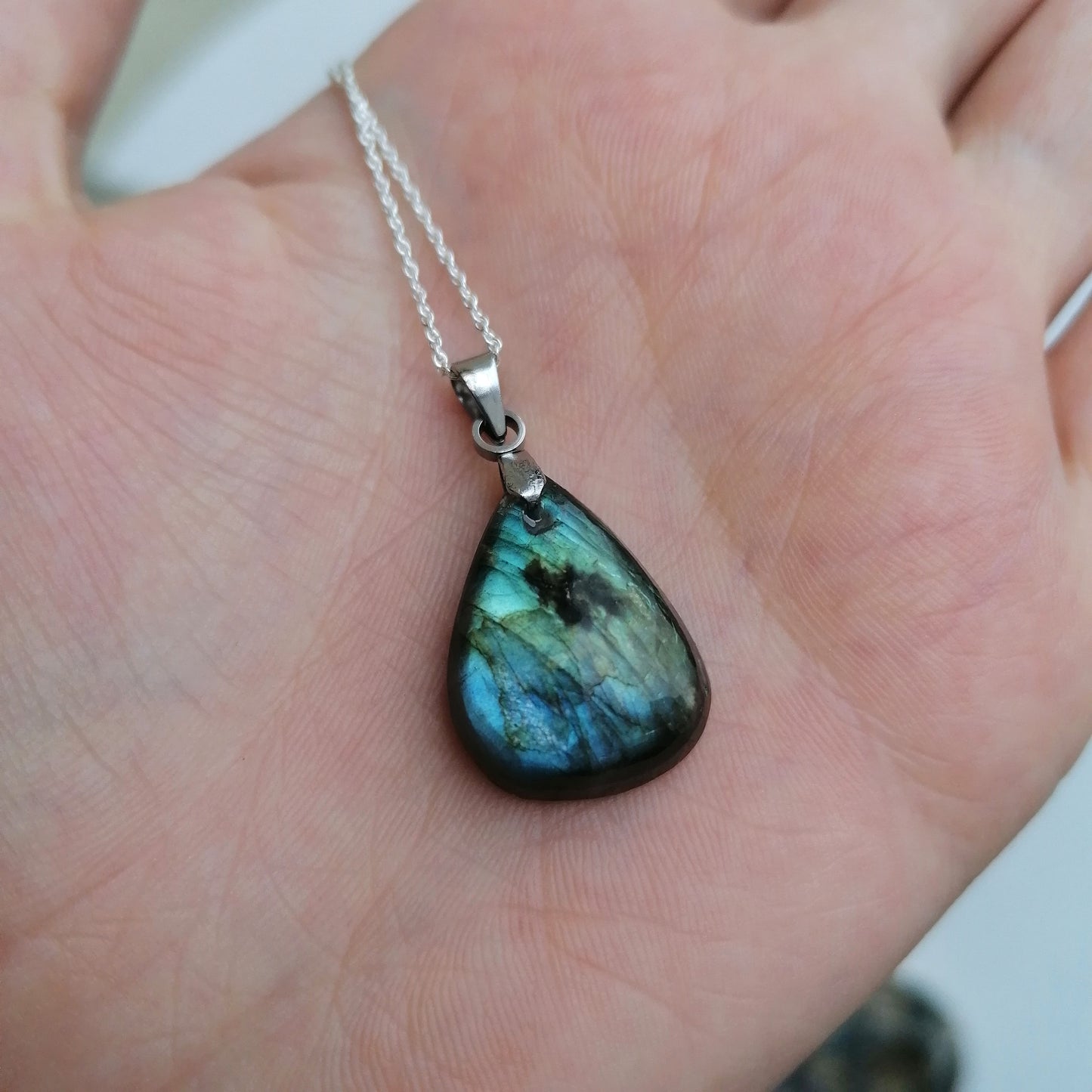 Labradorite x Teardrop Necklace