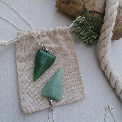 Green Aventurine Arrow Necklace