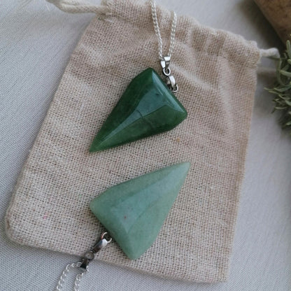 Green Aventurine Arrow Necklace