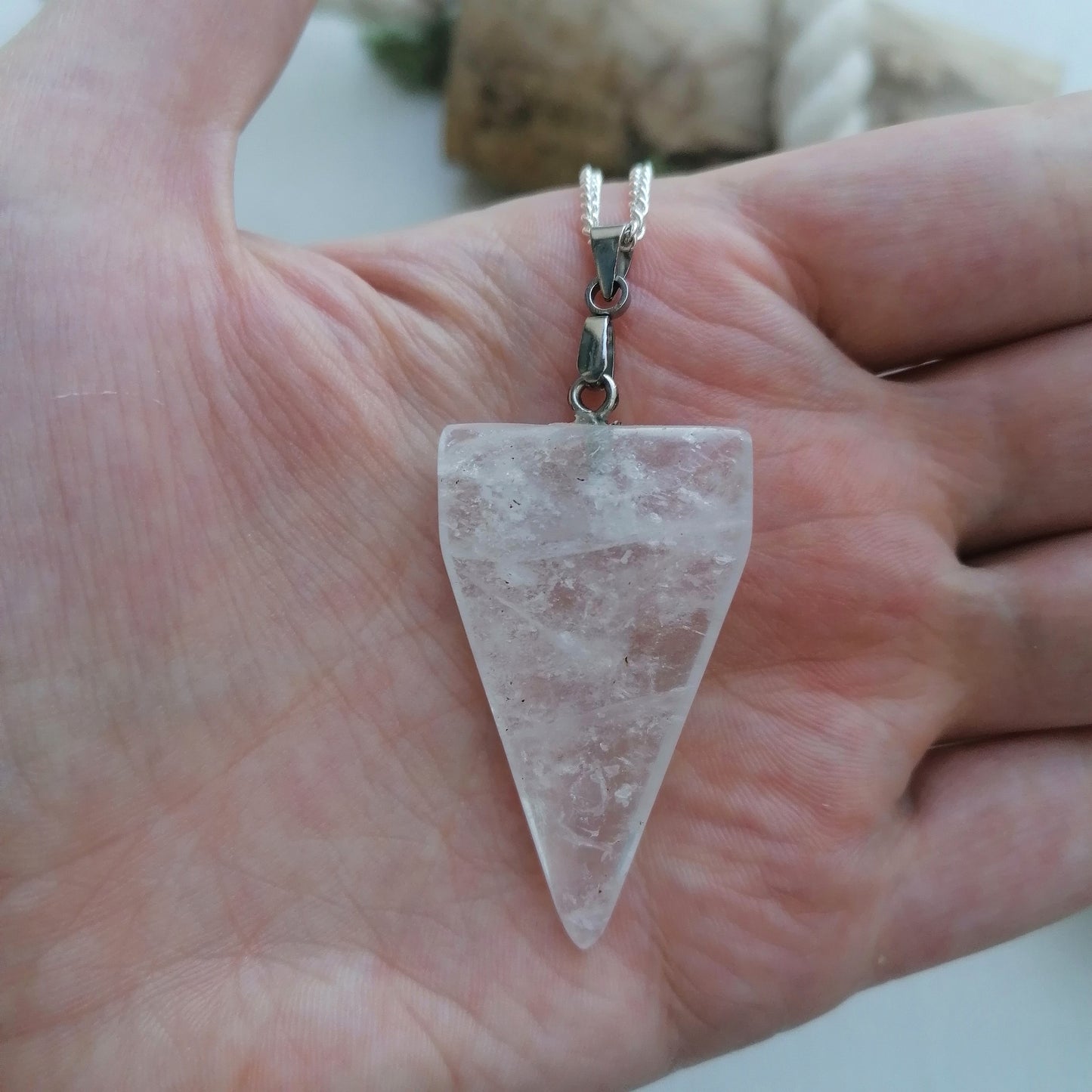 Quartz Arrow Necklace