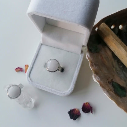 White Jade Serenity Ring