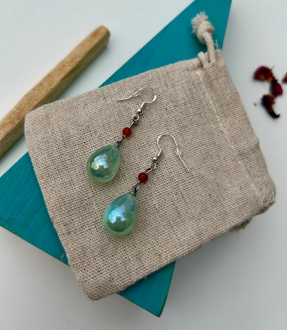 Howl's x Red Agate Earrings