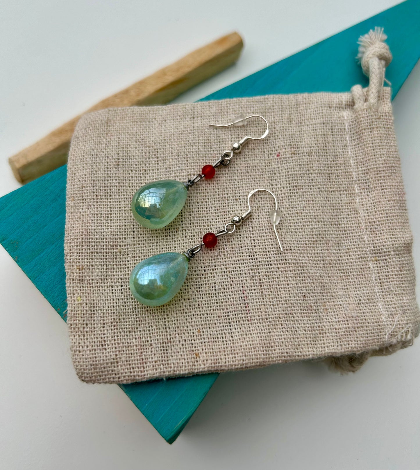 Howl's x Red Agate Earrings