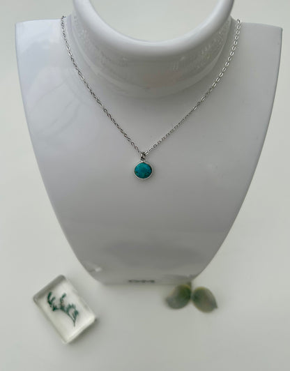 Turquoise x Sterling silver Necklace