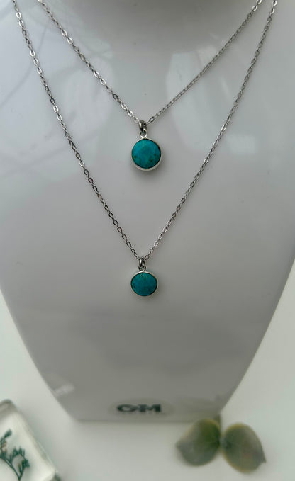 Turquoise x Sterling silver Necklace