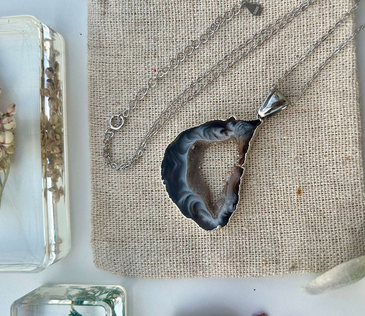 Eclipse Agate Necklace