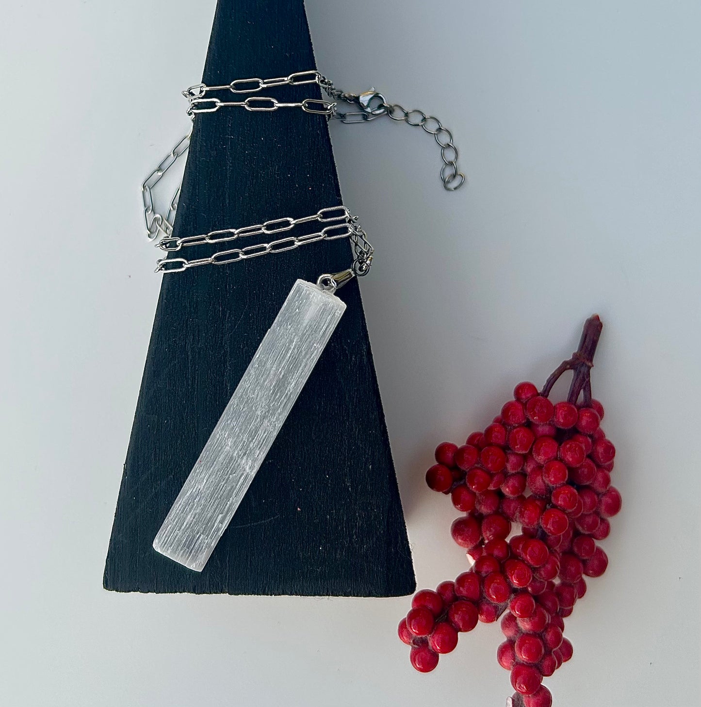 Raw Selenite Necklace