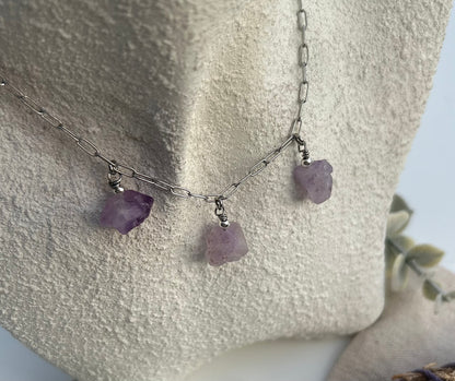 Cosmic Sisters Amethyst Necklace