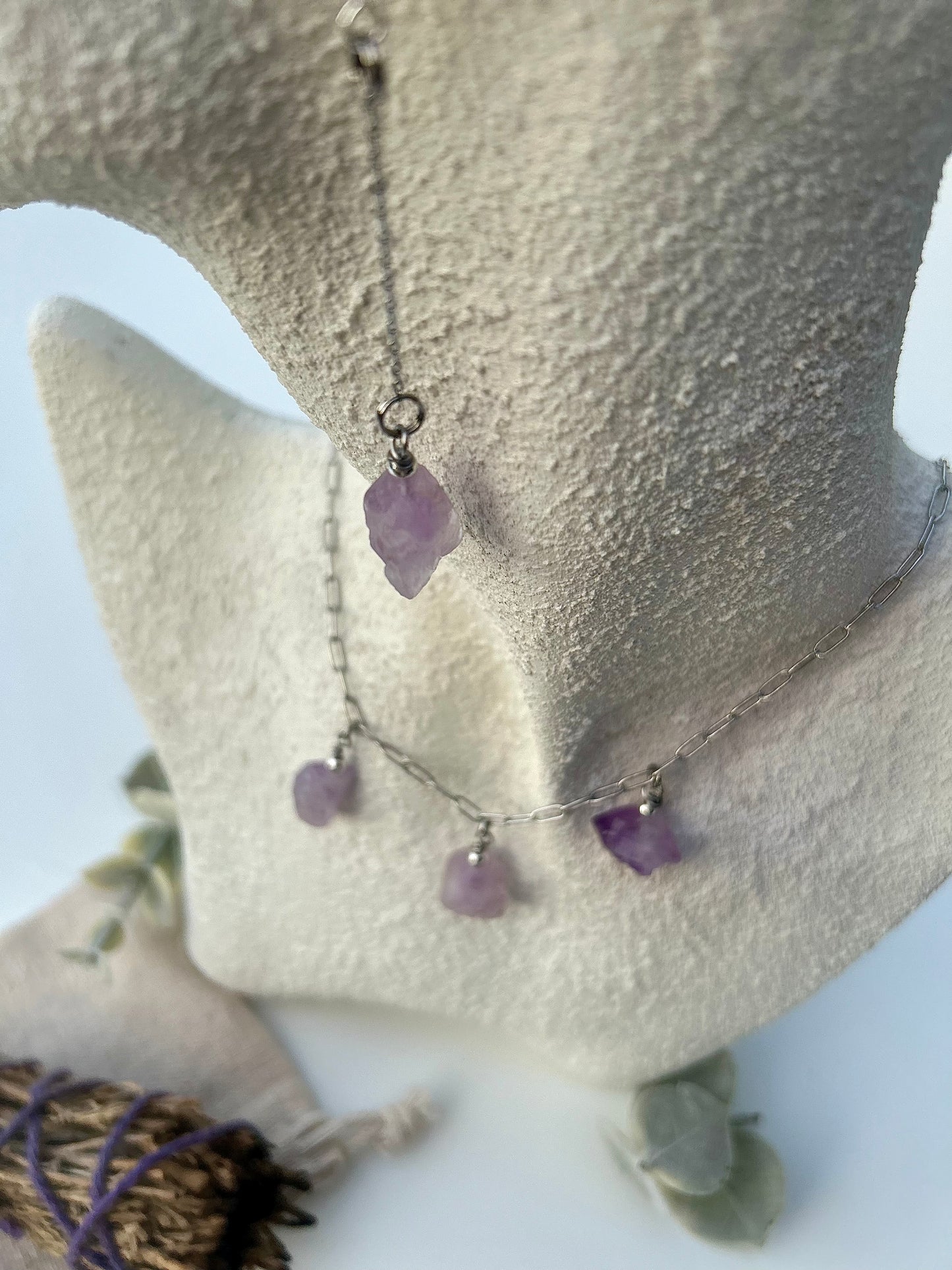 Cosmic Sisters Amethyst Necklace