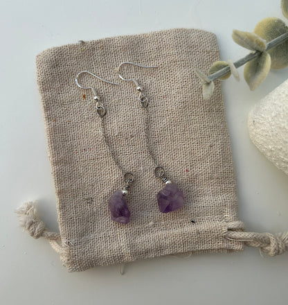 Cosmic Sisters Amethyst Earrings