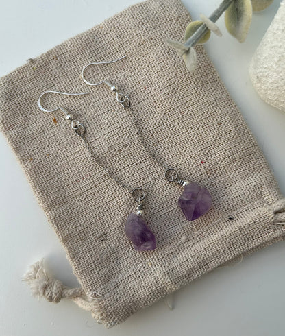 Cosmic Sisters Amethyst Earrings